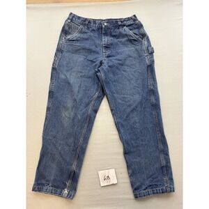 Rasco FR Flame Resistant Denim Work Pants Mens 33x30 Blue Carpenter FR4522DN